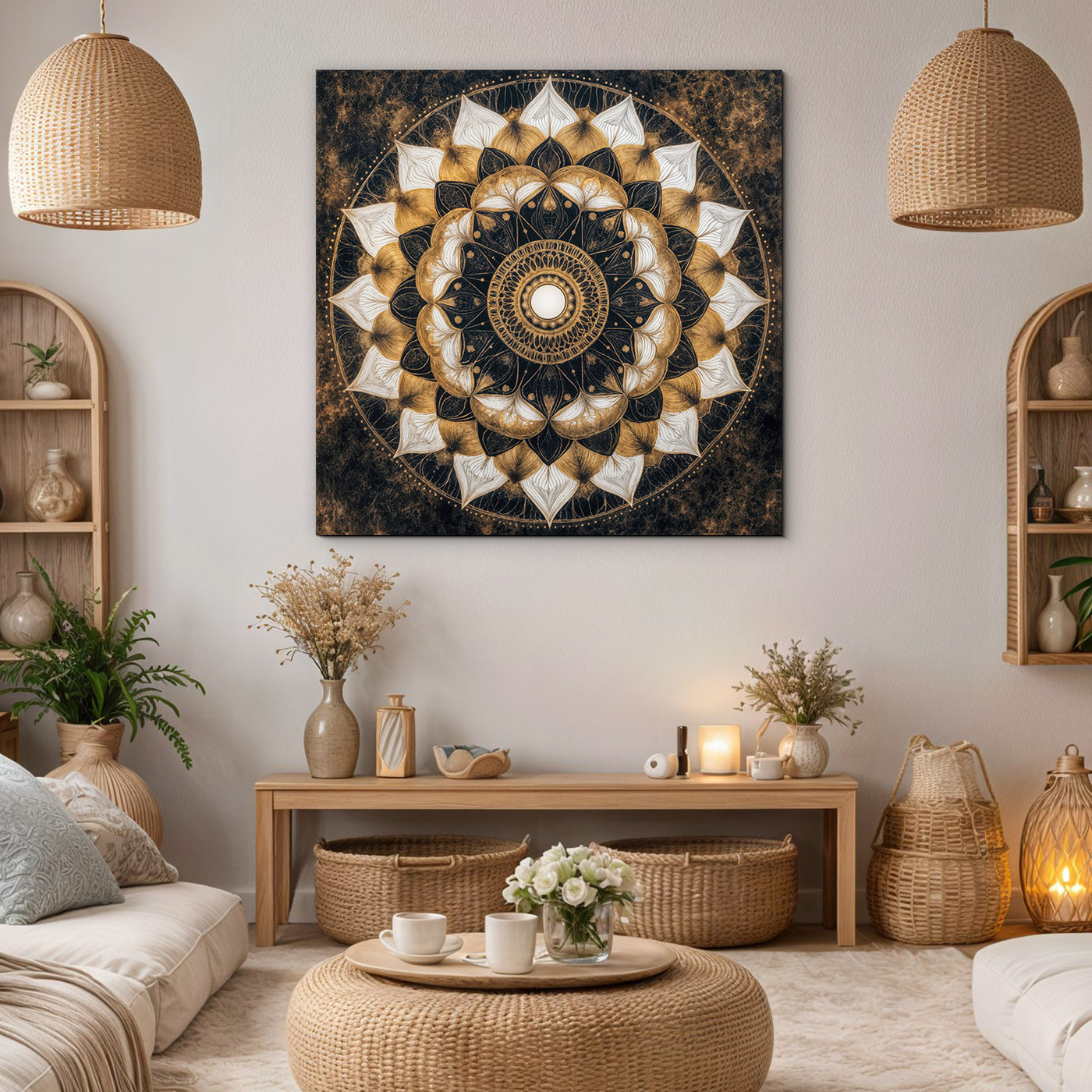 Square mandala image - Star of the Orient