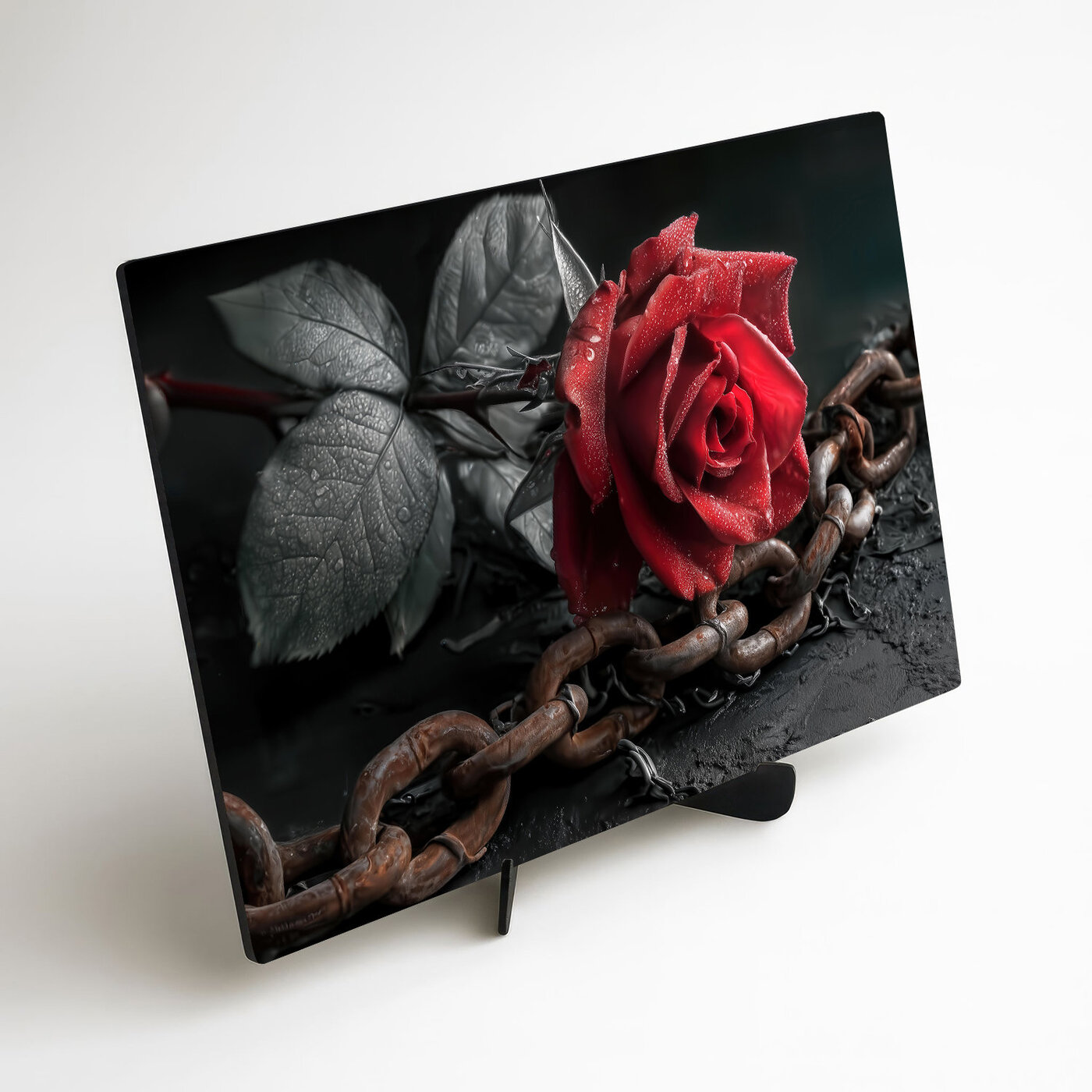 Dark romance image - Rose and chain