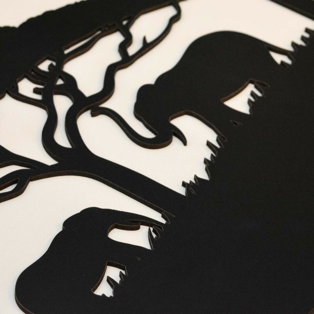 Wall Art - Elephant  | Black / White