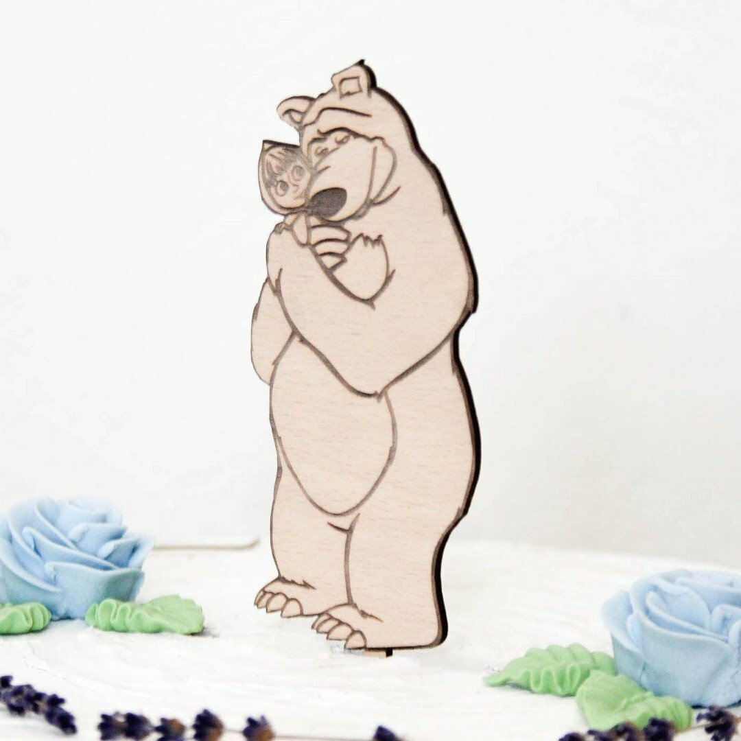 Dětská figurka na dort - Máša a medvěd