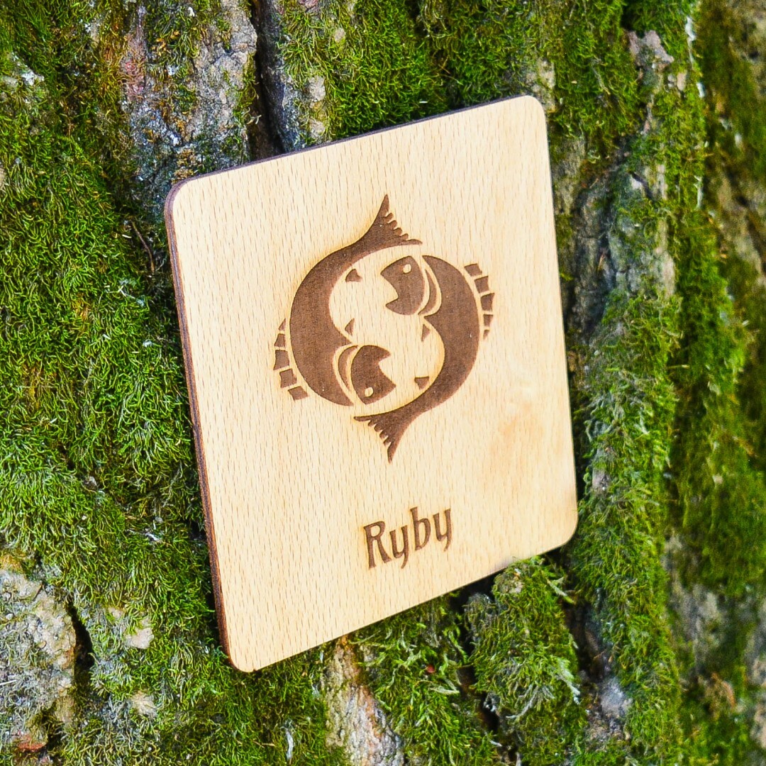 Darček pre kamaráta - Podložka pod pohár znamenie Ryby