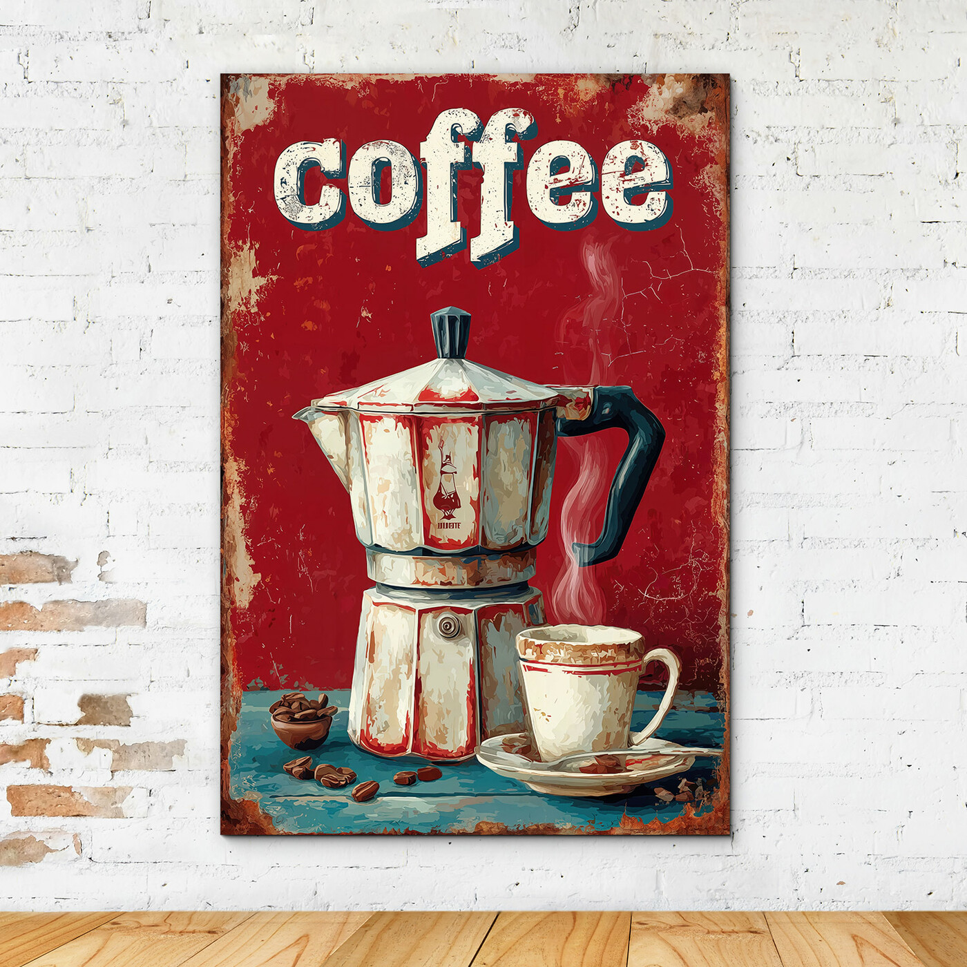 Vintage coffee wall art - Moka