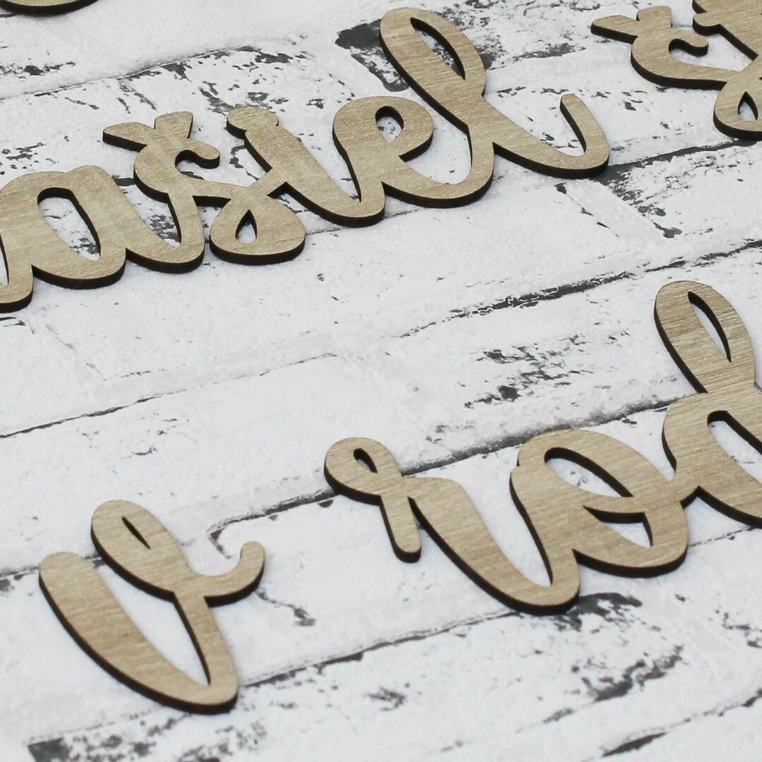 Dekoračná nálepka o rodine z dreva  | Dub Sonoma