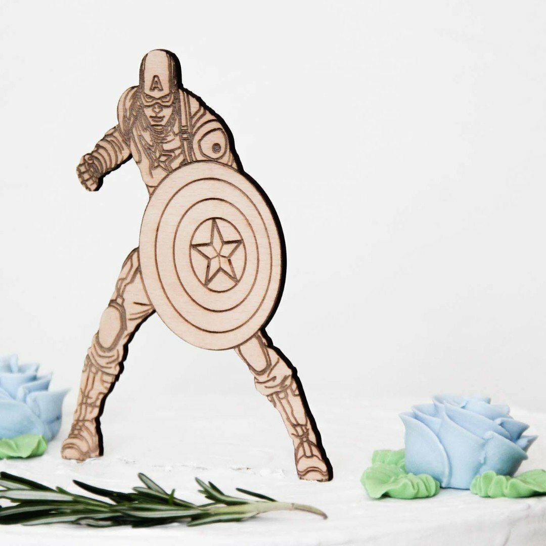 Postavička na tortu - Captain America