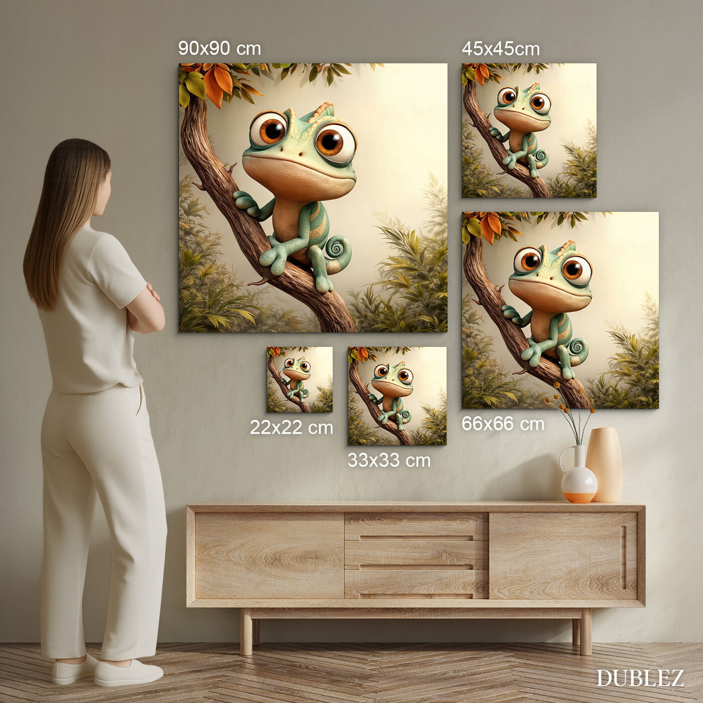 Detský obraz - Chameleón