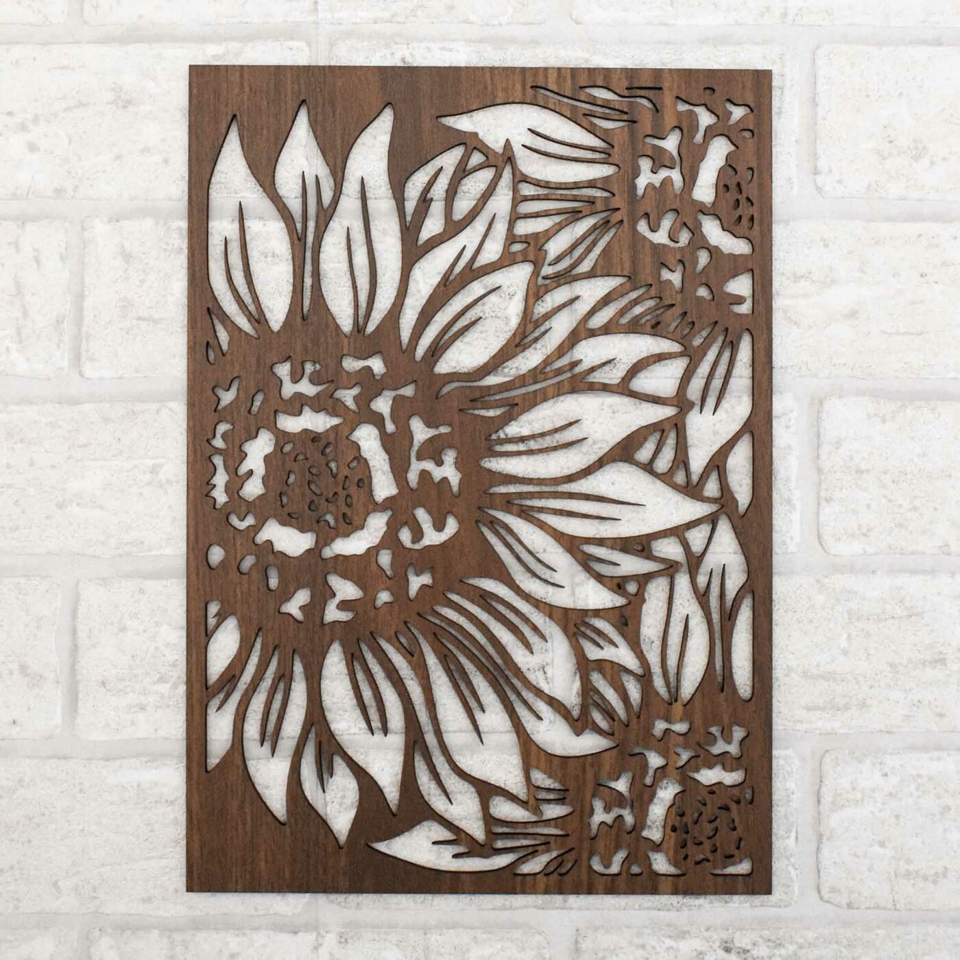 Sunflower Wall Art | Walnut