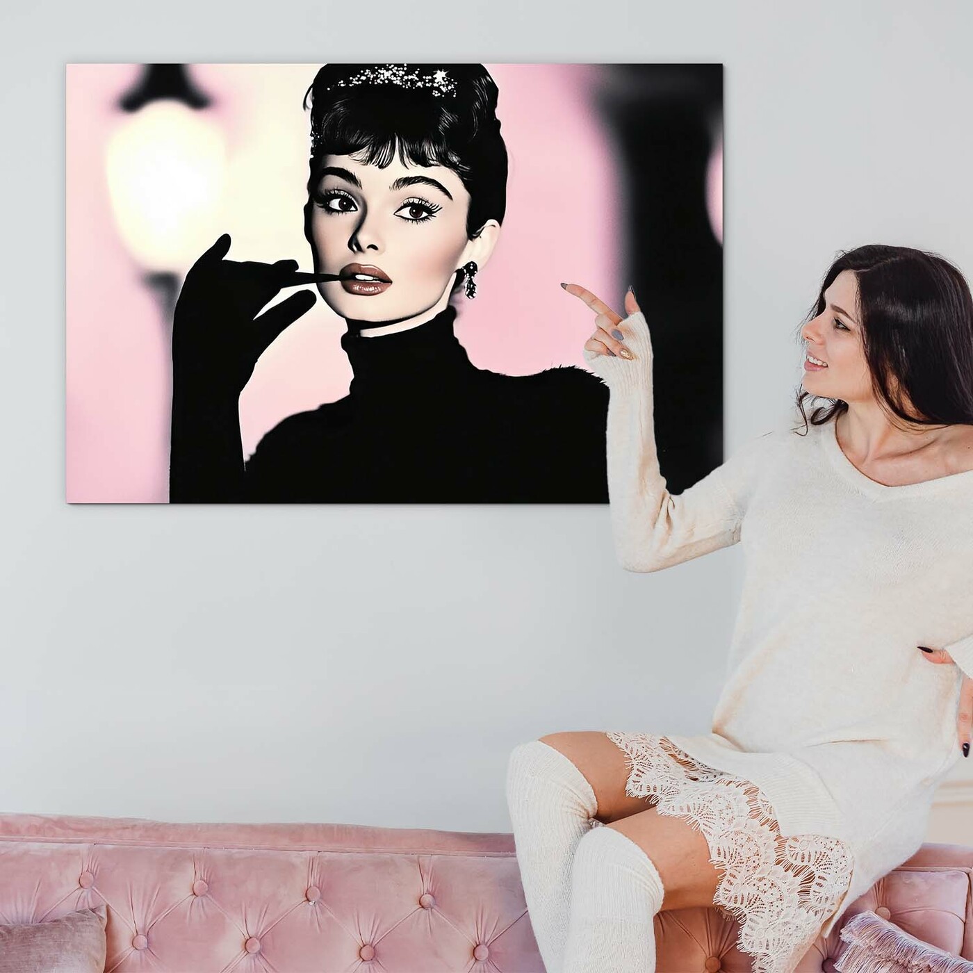 Wooden Wall Art - Audrey Hepburn