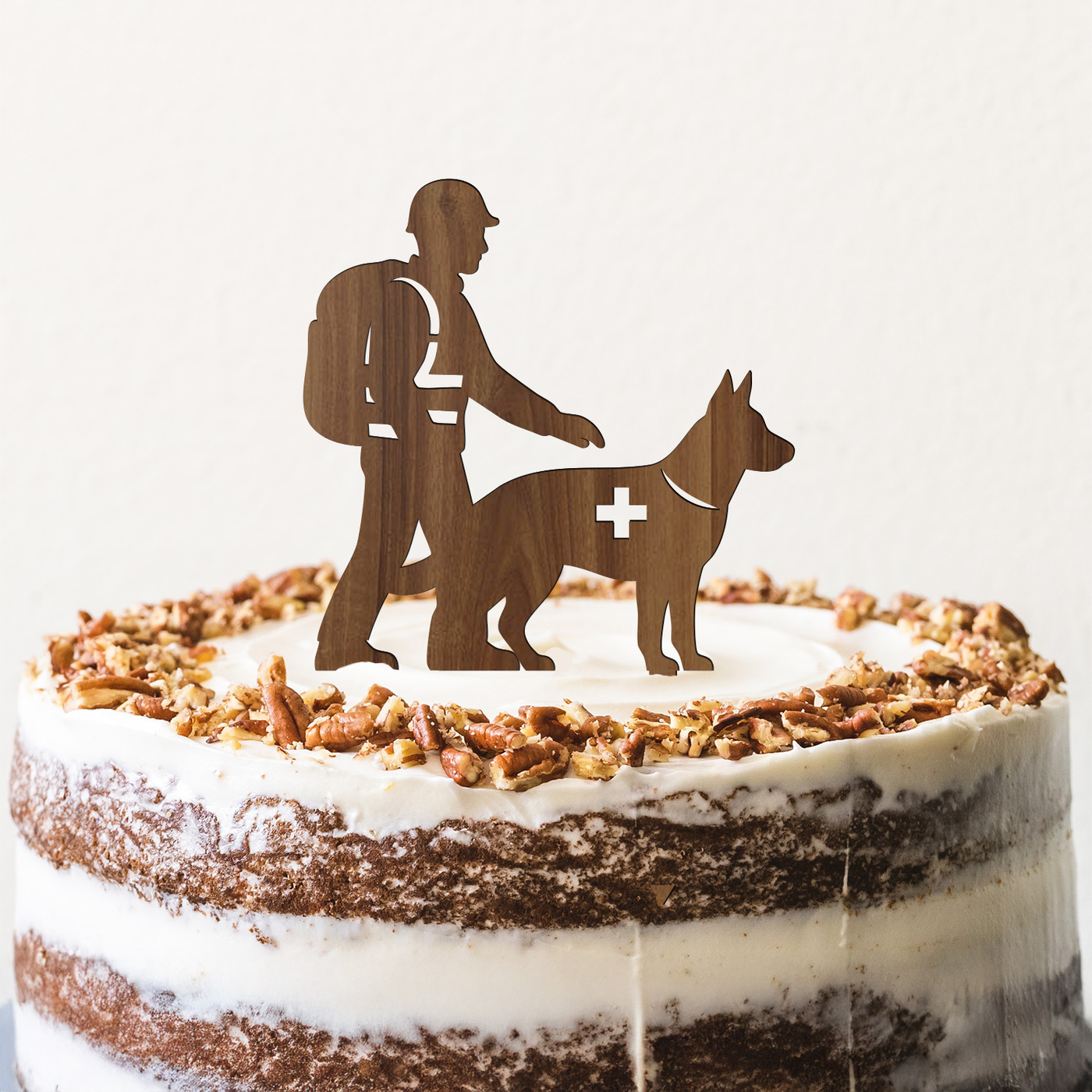 Zápich do dortu - Záchranář se psem | Ořech