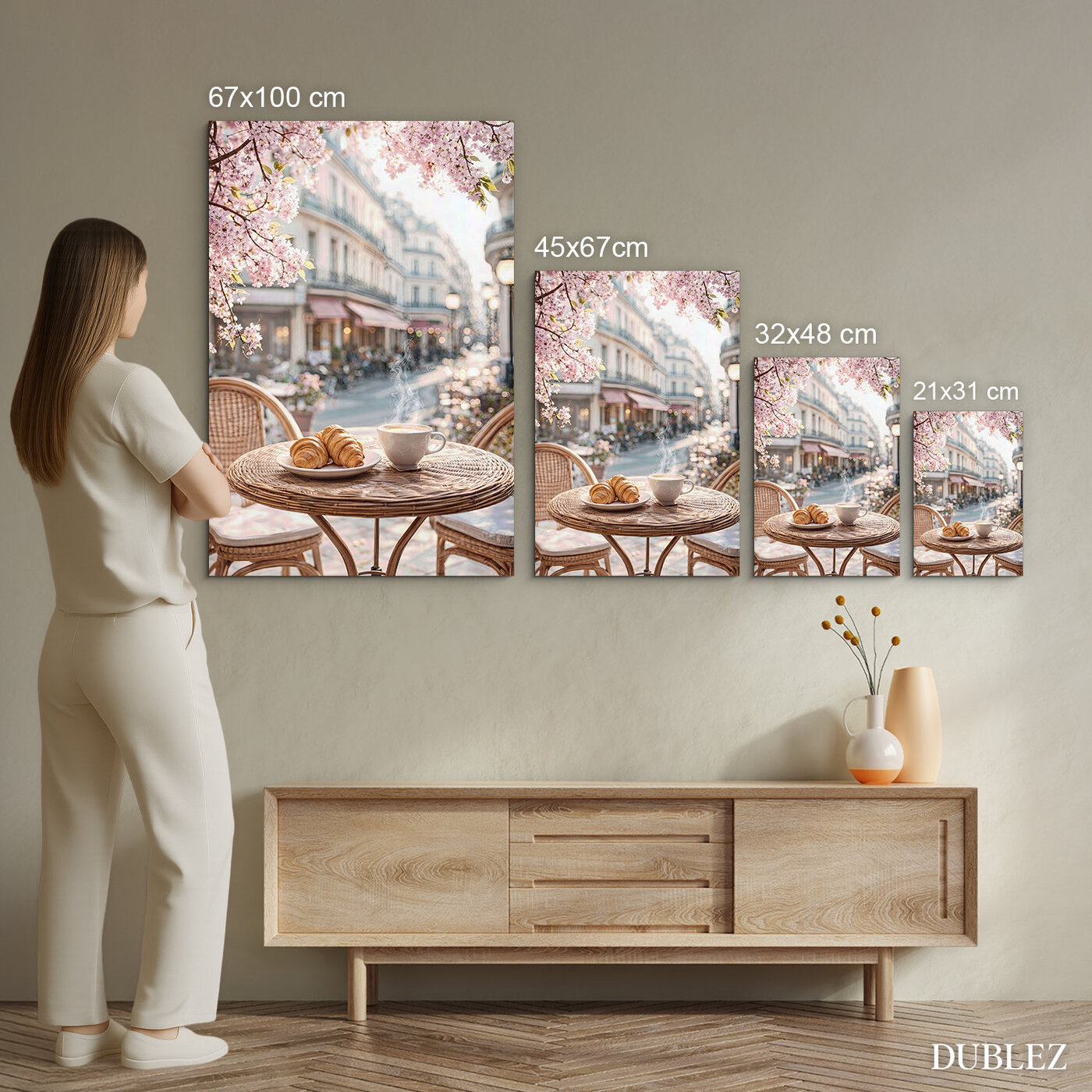 Art painting - Parisian café