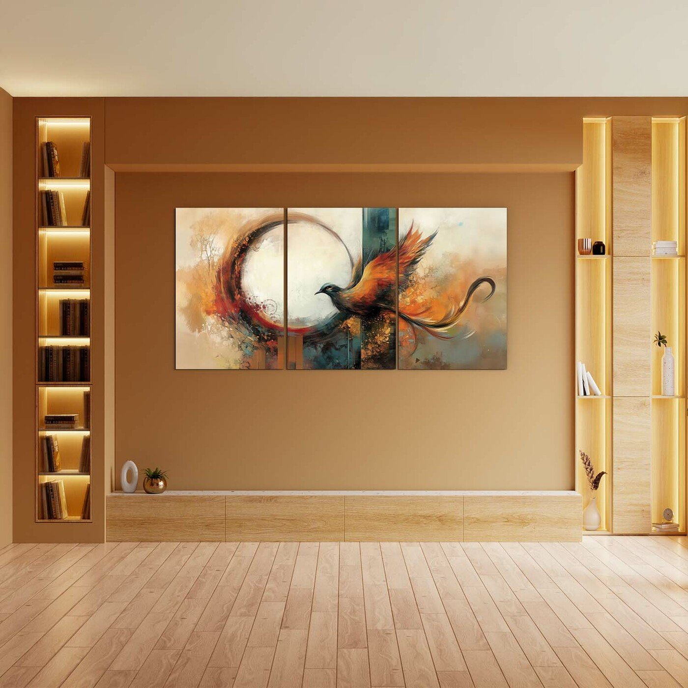 Triptych Wall Art - Phoenix