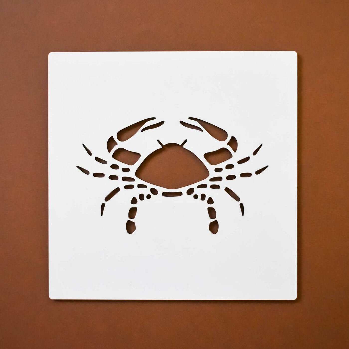 Drevený dekor na stenu - Znamenie Rak | Biela