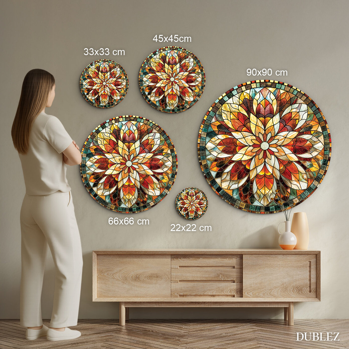 Wooden Wall Mandala - Colors of the World