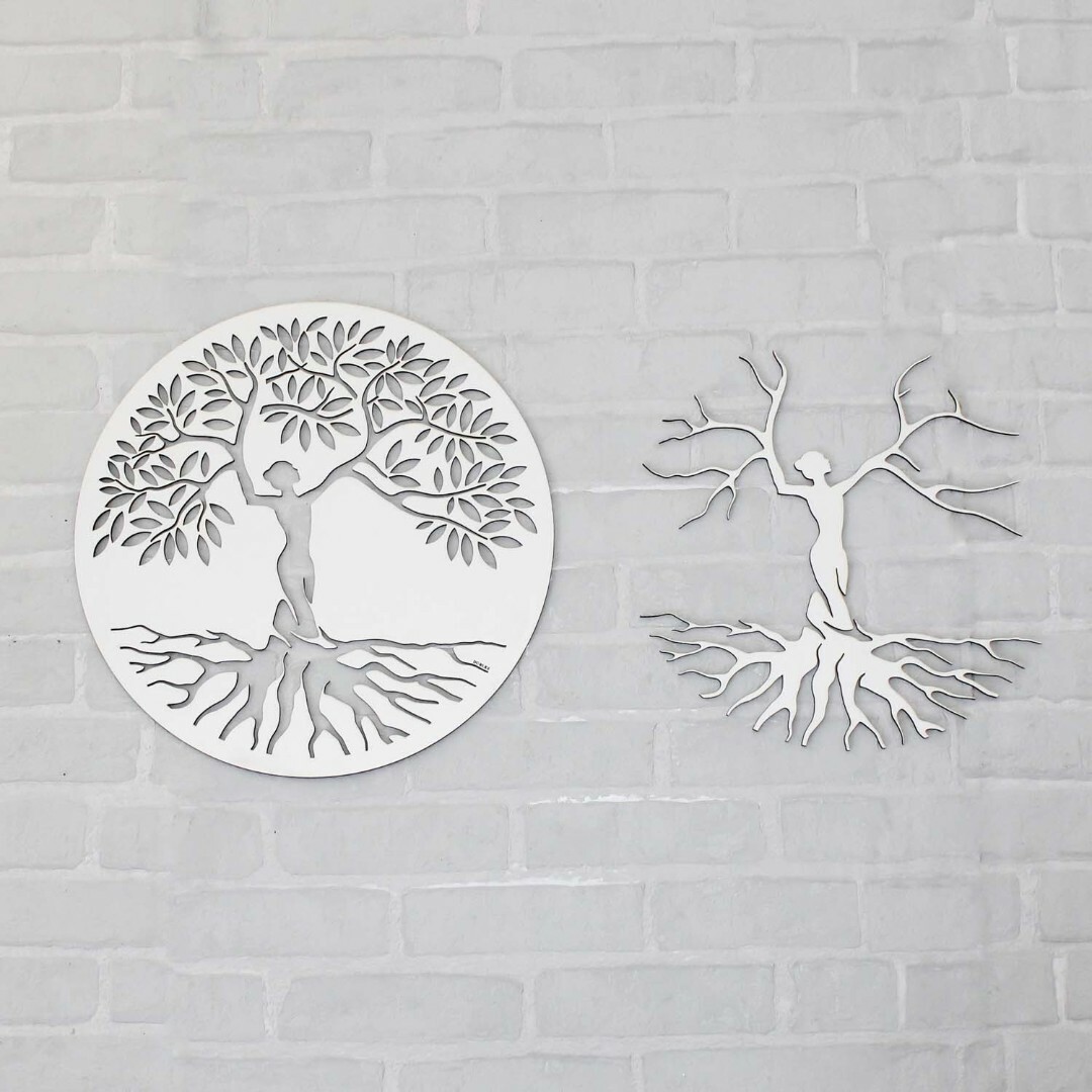 Kétrészes kép - DIVA életfa | Fehér