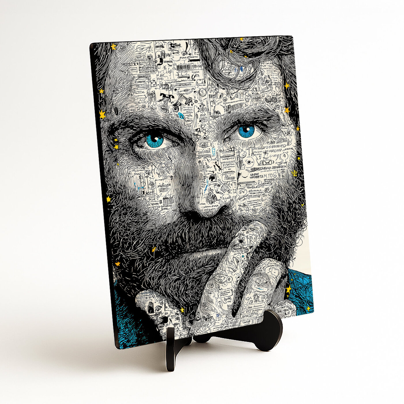 Doodle art obraz - Mapa mysle