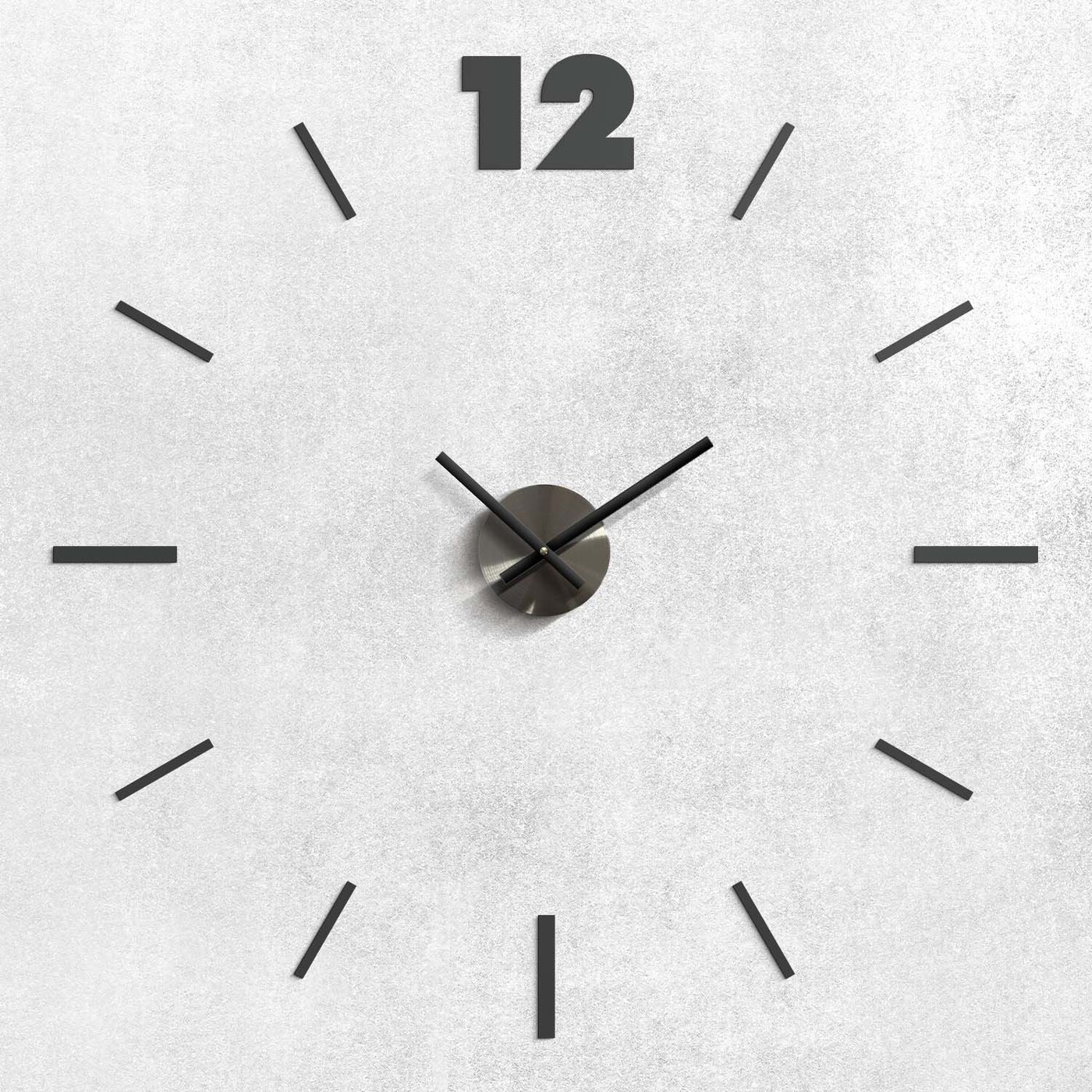 Modern öntapadós órák - Twelve | Antracitszürke