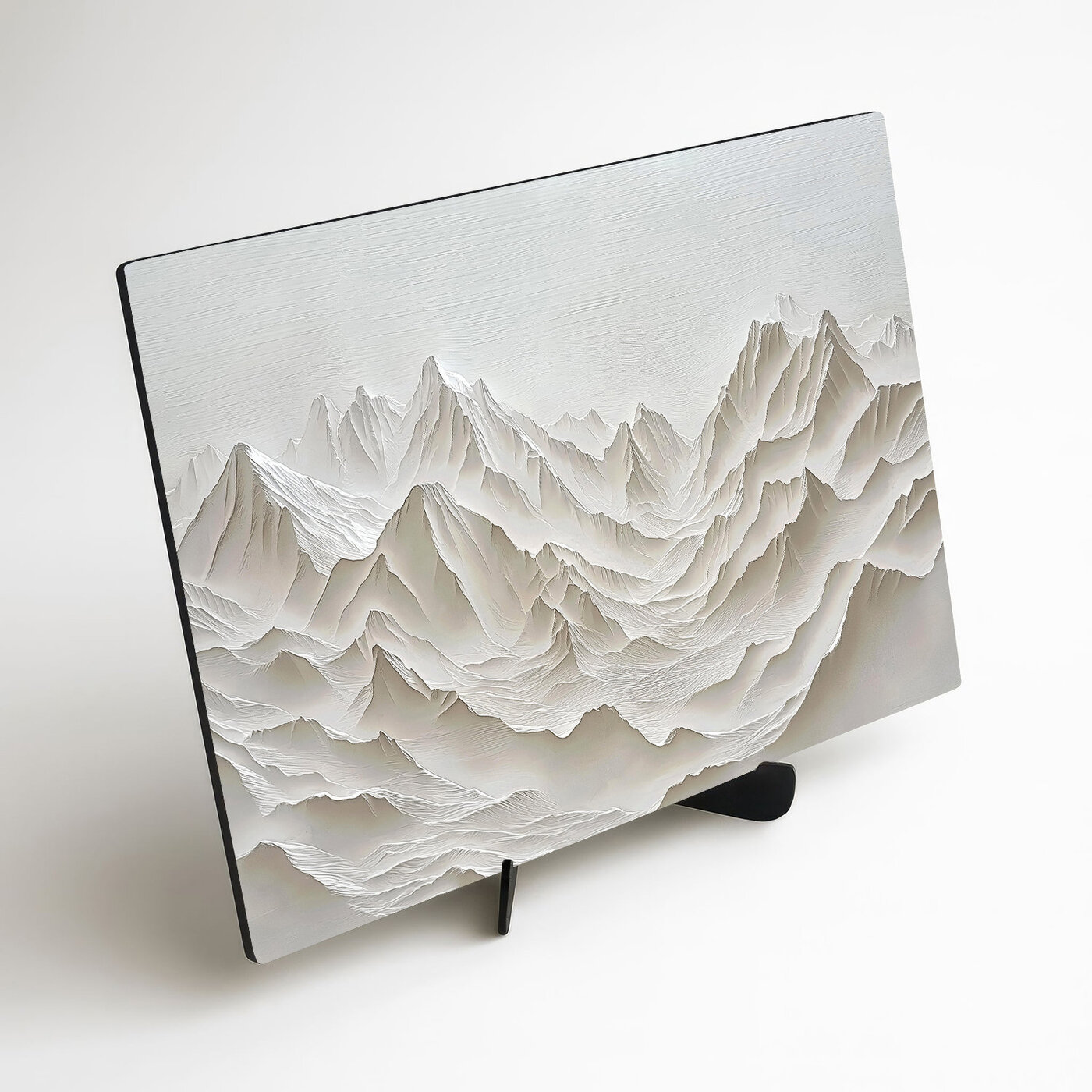 White image - Minimalist mountains