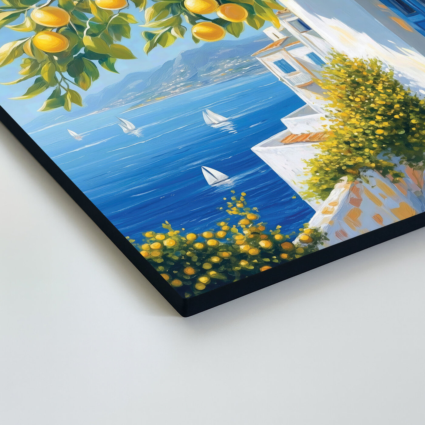 Wooden Wall Art - Mediterranean Landscape