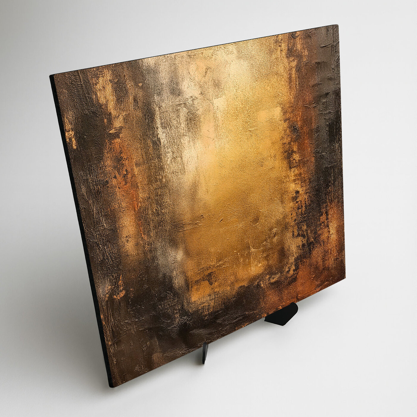 Farebný abstraktný obraz - Zlatá patina