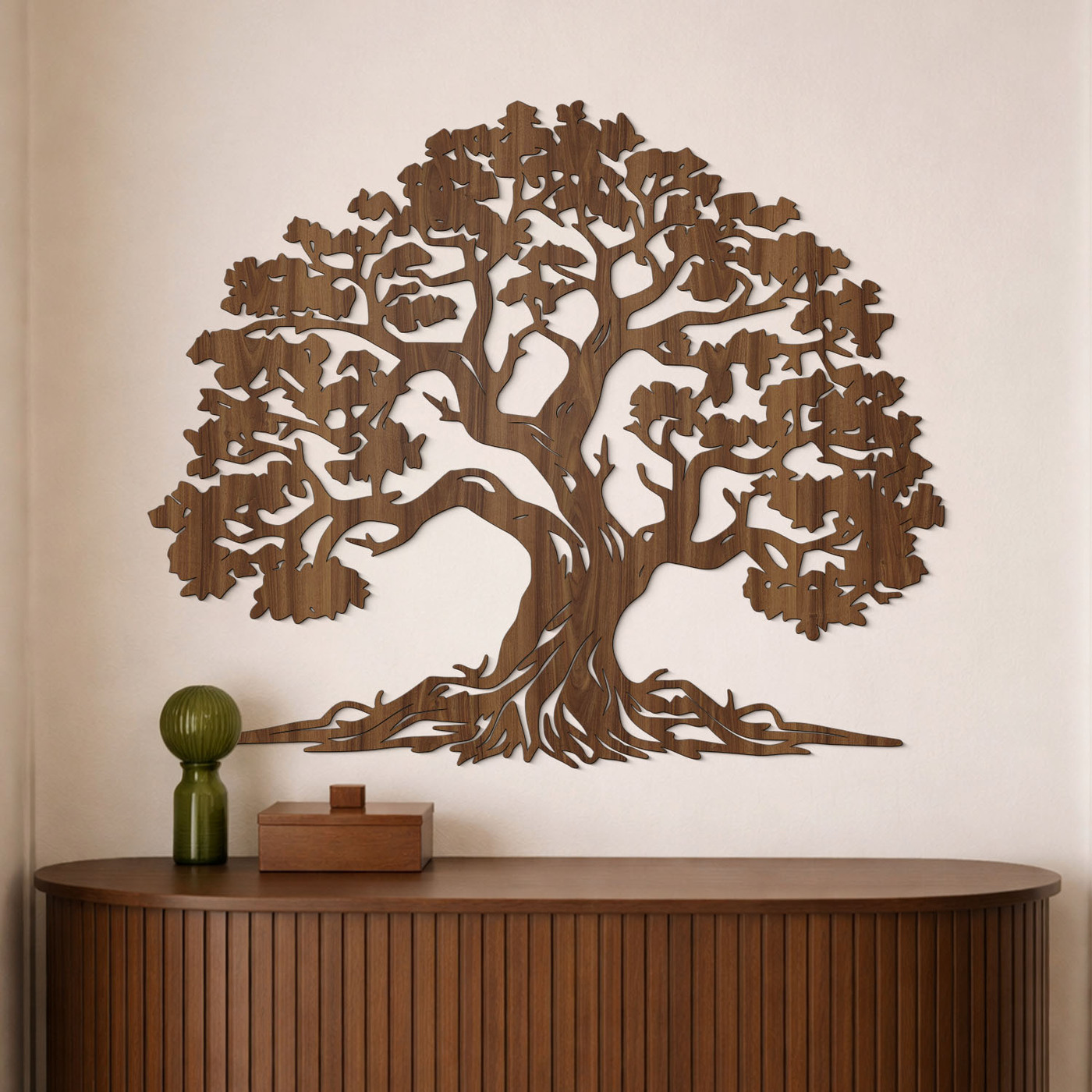 Dřevěný strom na zeď - Růst