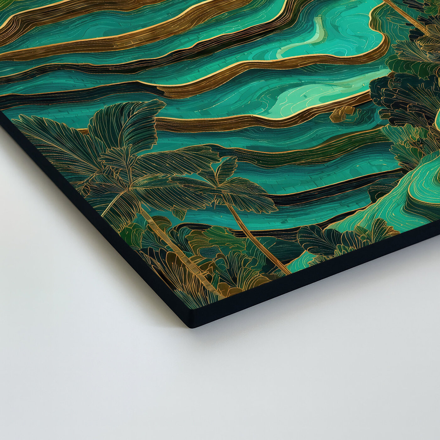 Drevený obraz - Ryžové terasy