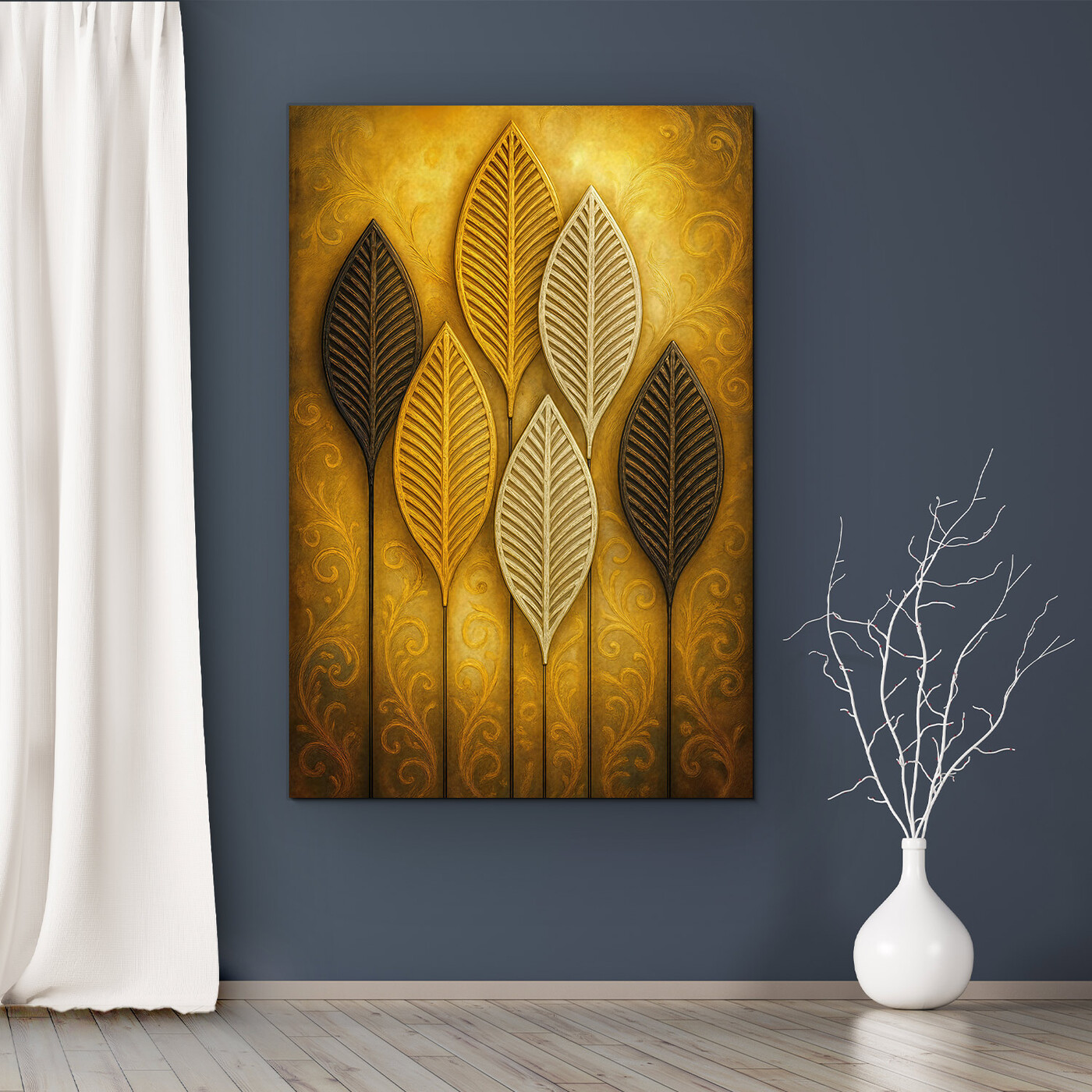 Golden image of leaves