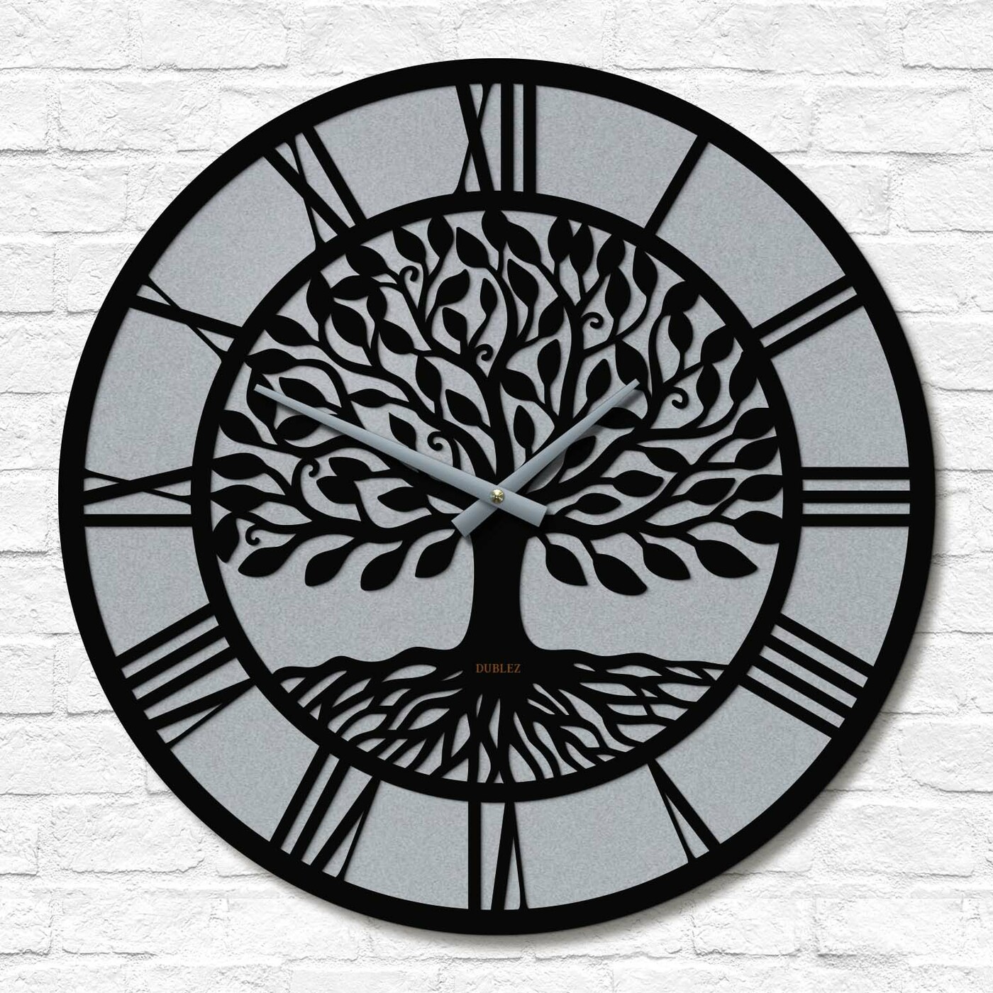 Tree of Life - Wall Clock | Silver