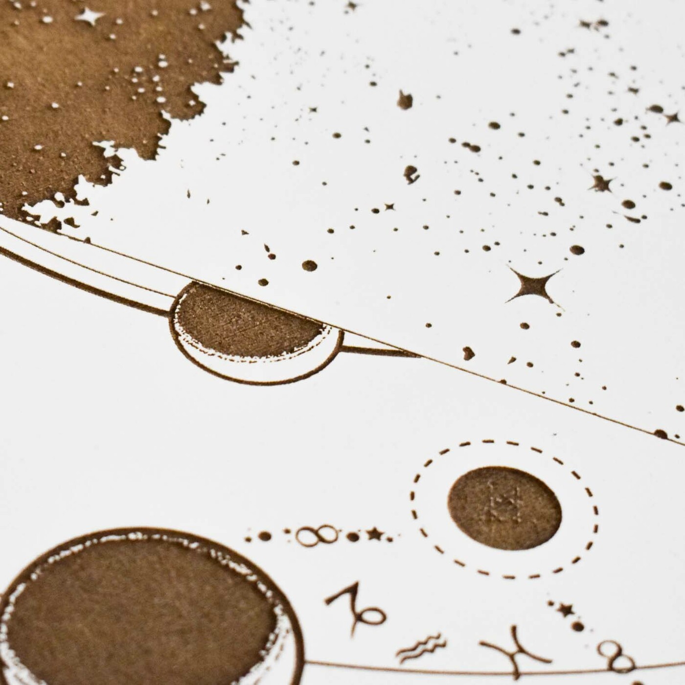 Energy Picture from Wood - Symbol Tree | White