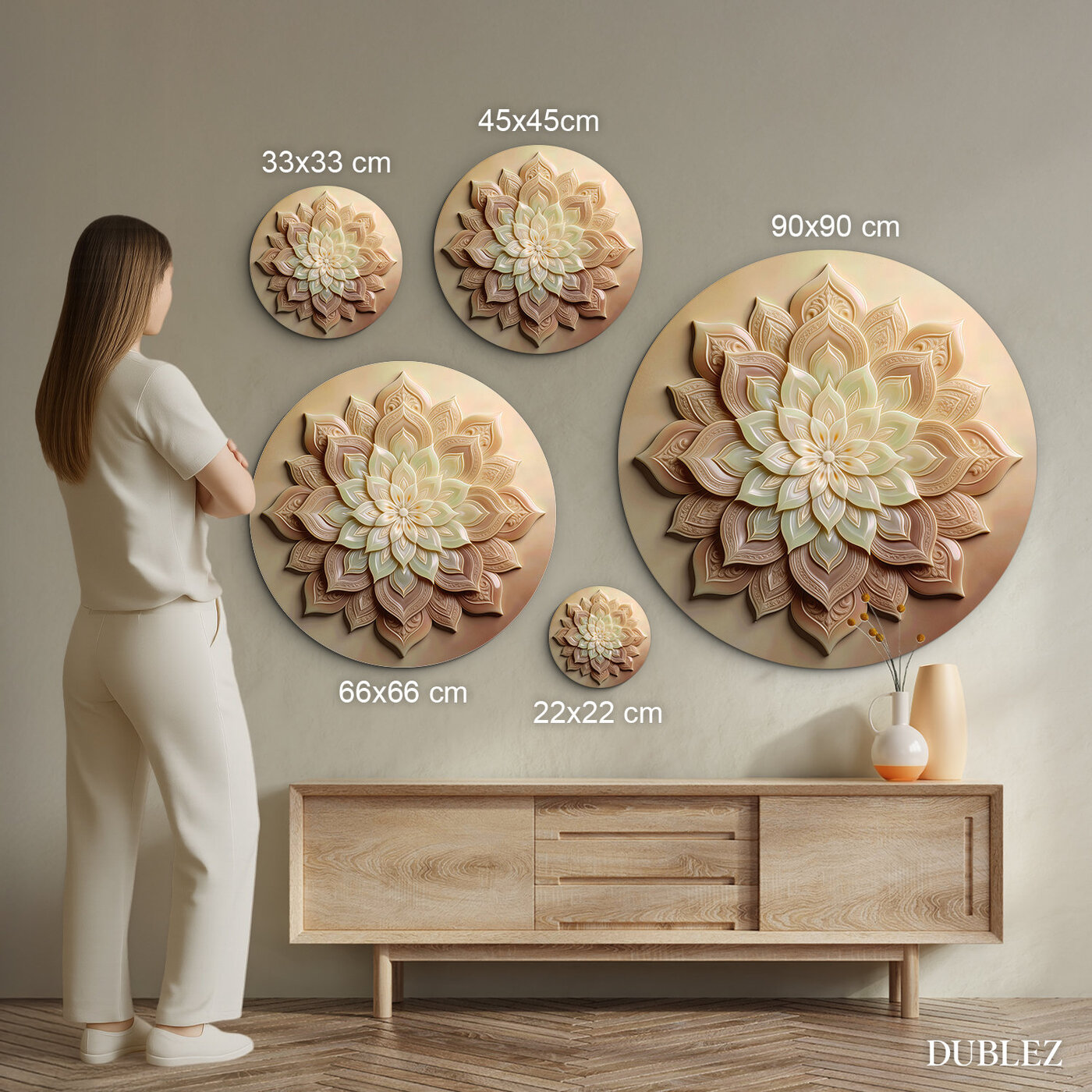 Mandala decorativă pe perete - Reînnoire