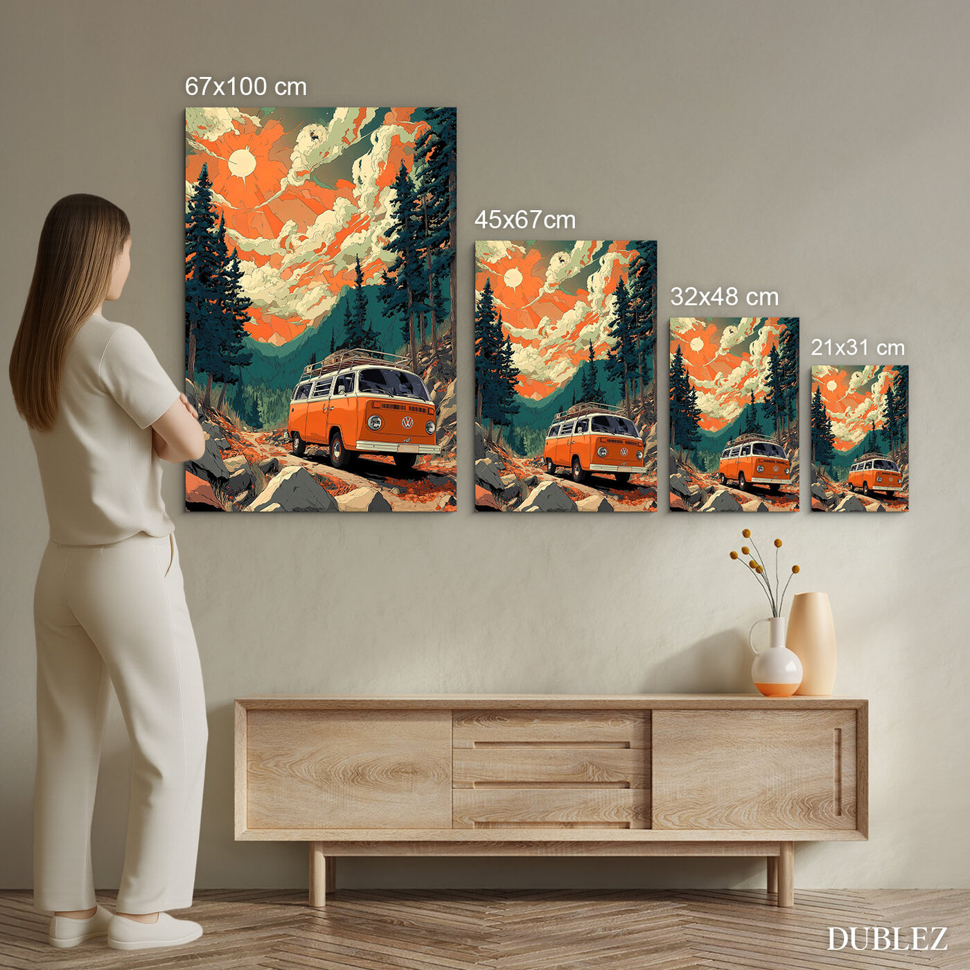 Retro image of Volkswagen T2 - Gift for the traveler