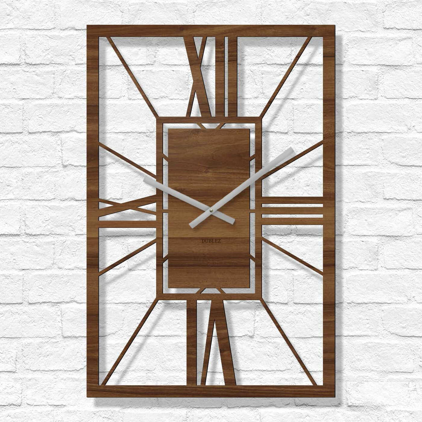 Wooden Roman Numeral Clock - Arch Deco | Walnut