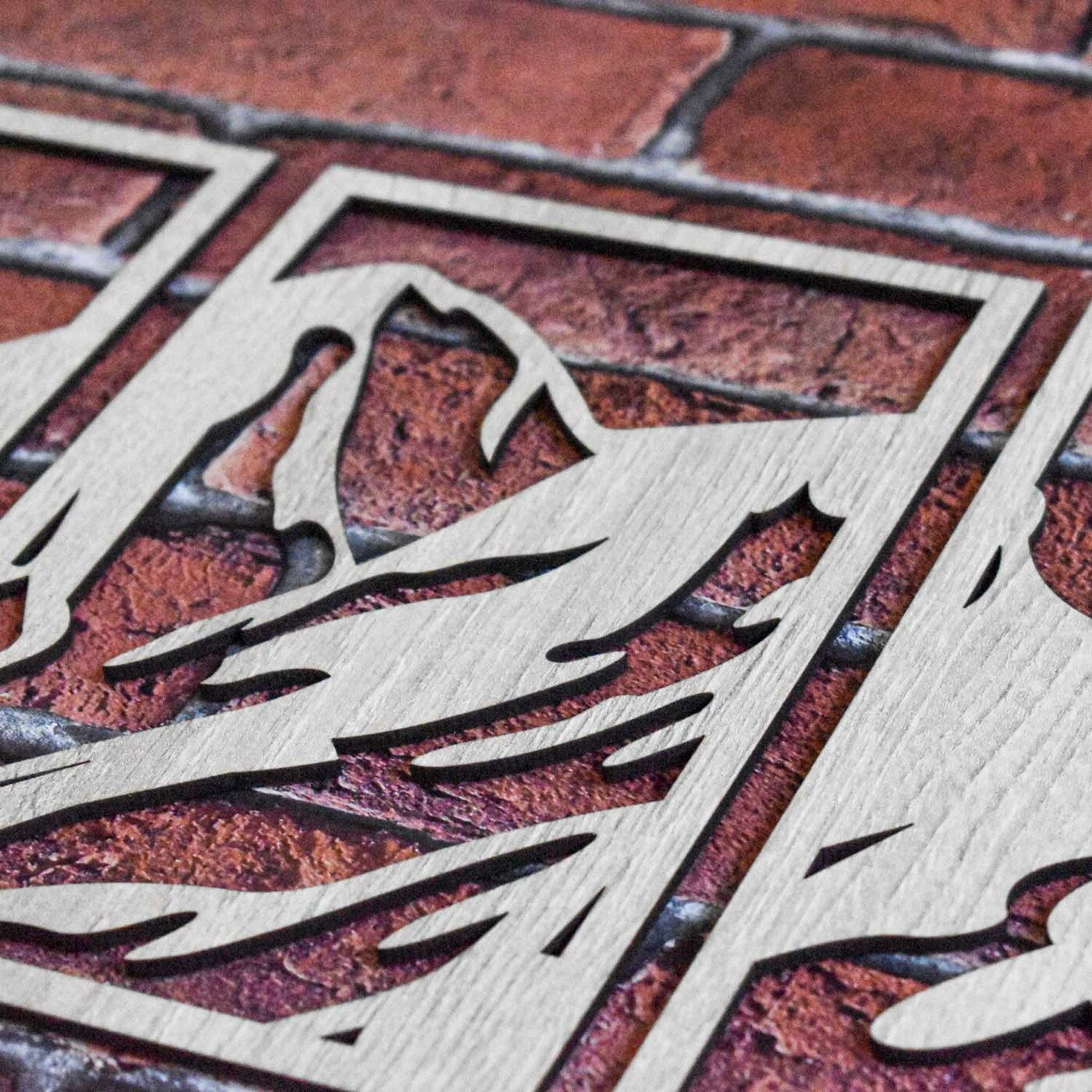 Vícedílný dřevěný obraz na zeď - Hory | Dub Sonoma