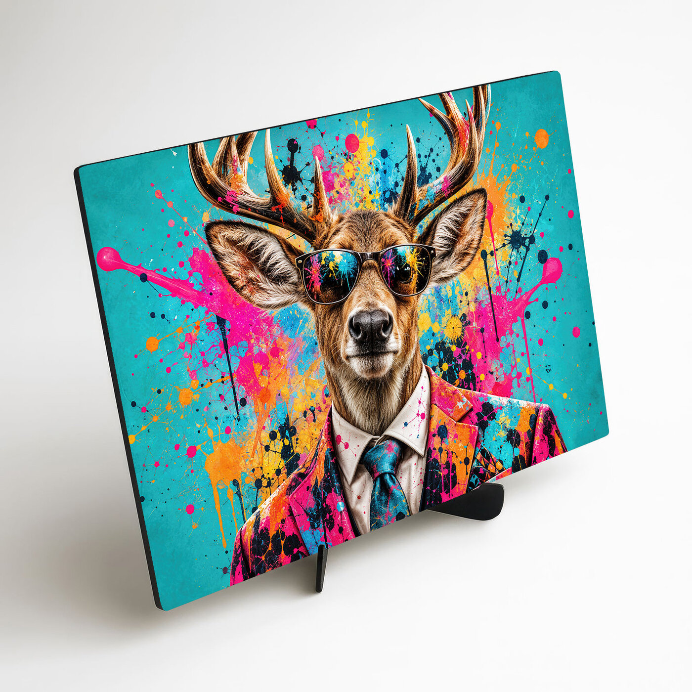 Pop art obraz - Jeleň Gentleman