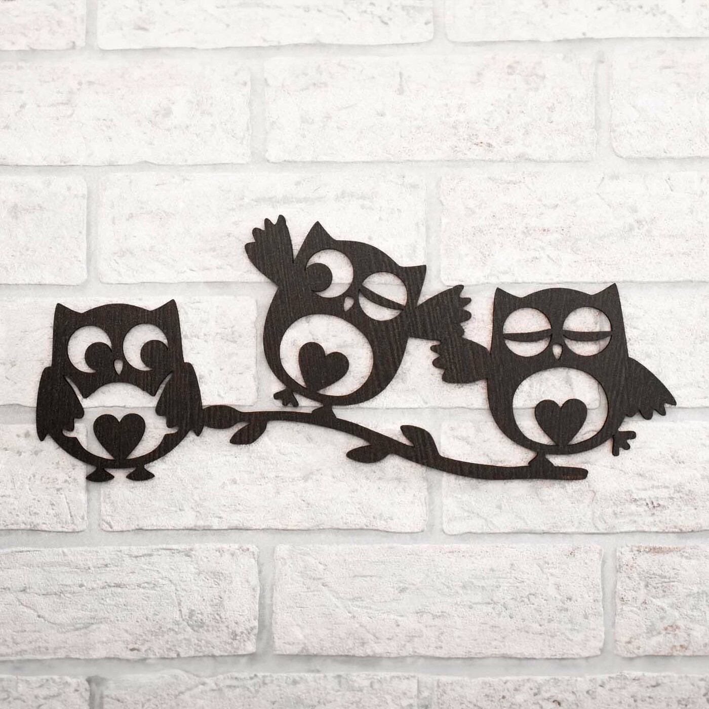 Levný doplněk do pokoje - Milé sovy | Wenge