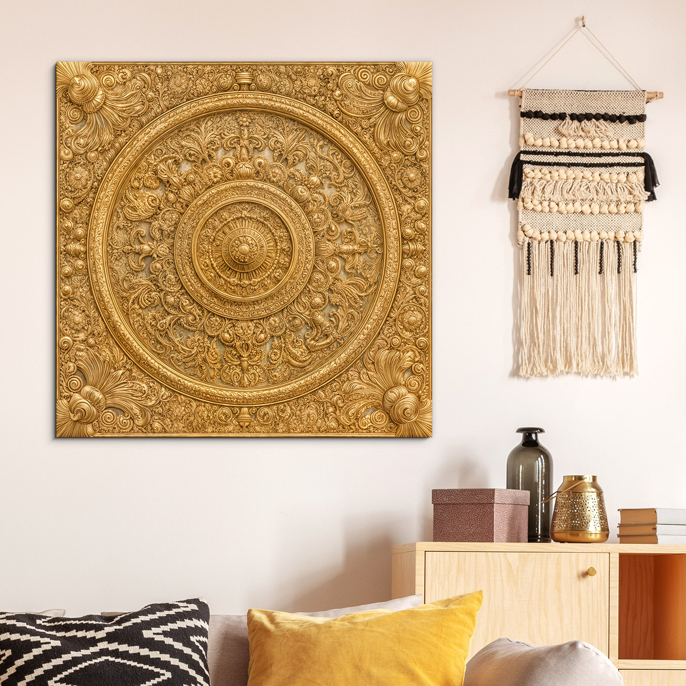 Kráľovská mandala na stenu