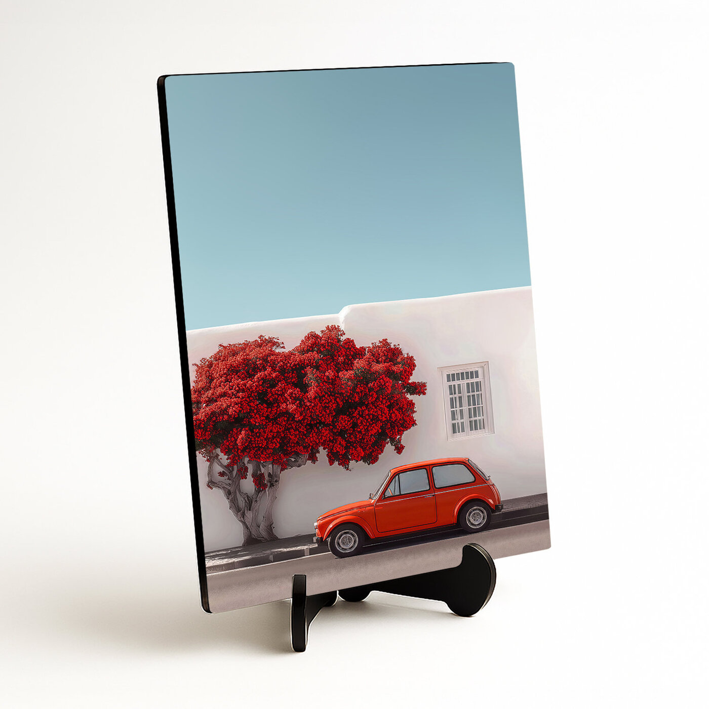 Wooden retro picture - Car