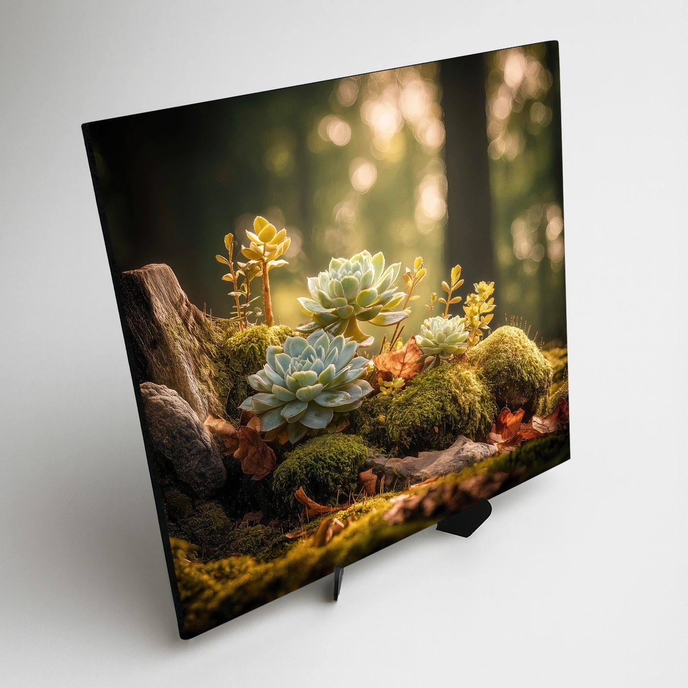 Drevený obraz - Skalničky