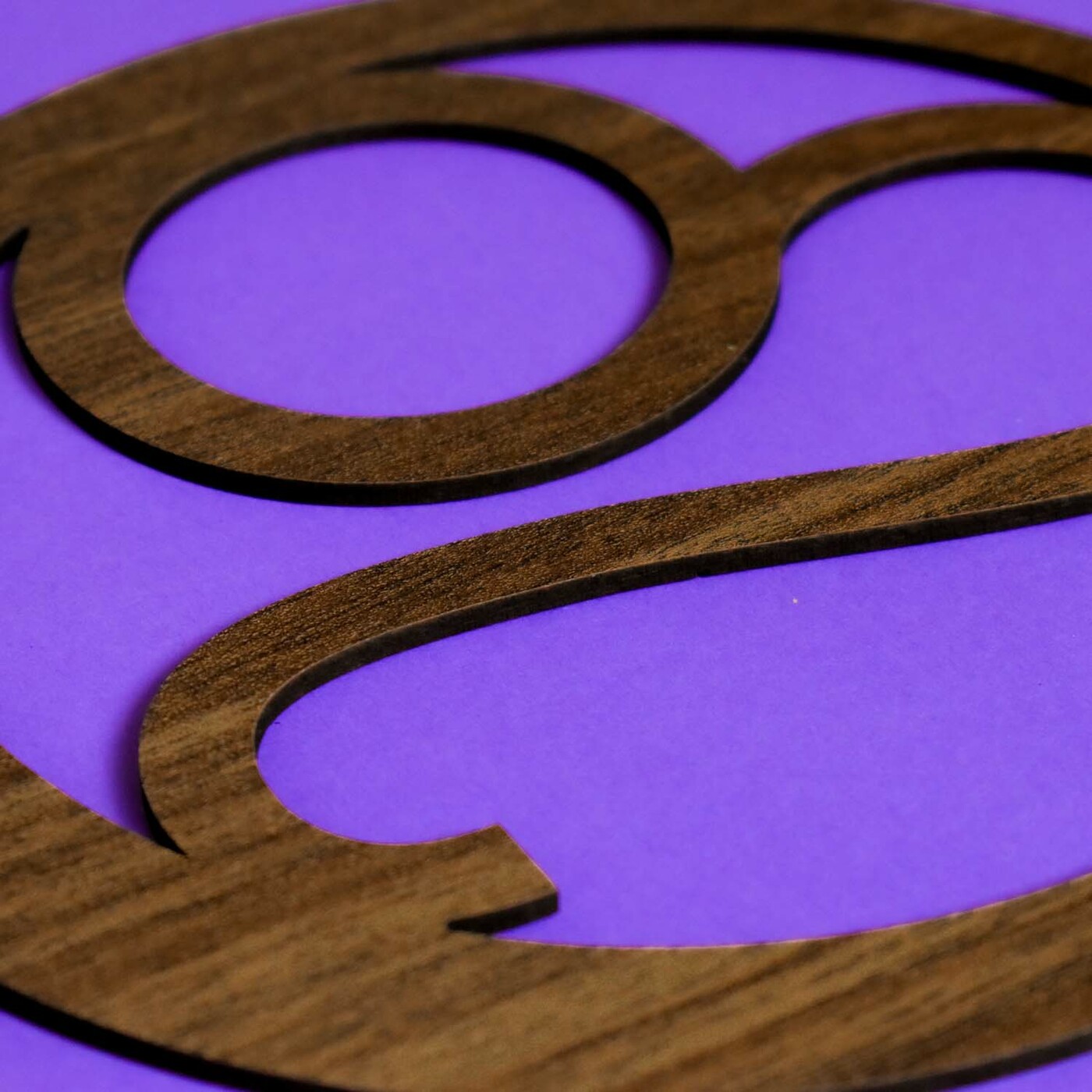 Wooden Symbol - Zodiac Sign Leo | Walnut