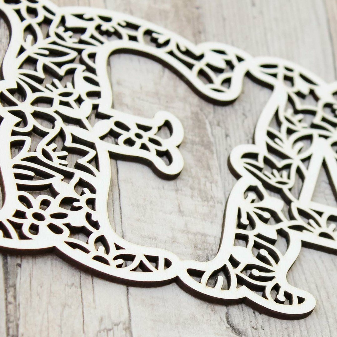 Wooden Wall Art - Family | White