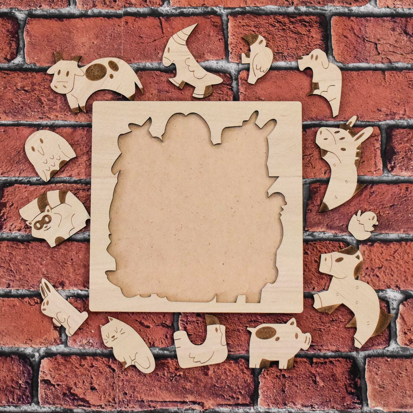 Drevená hračka pre deti - Zvieratká farmy | Javor