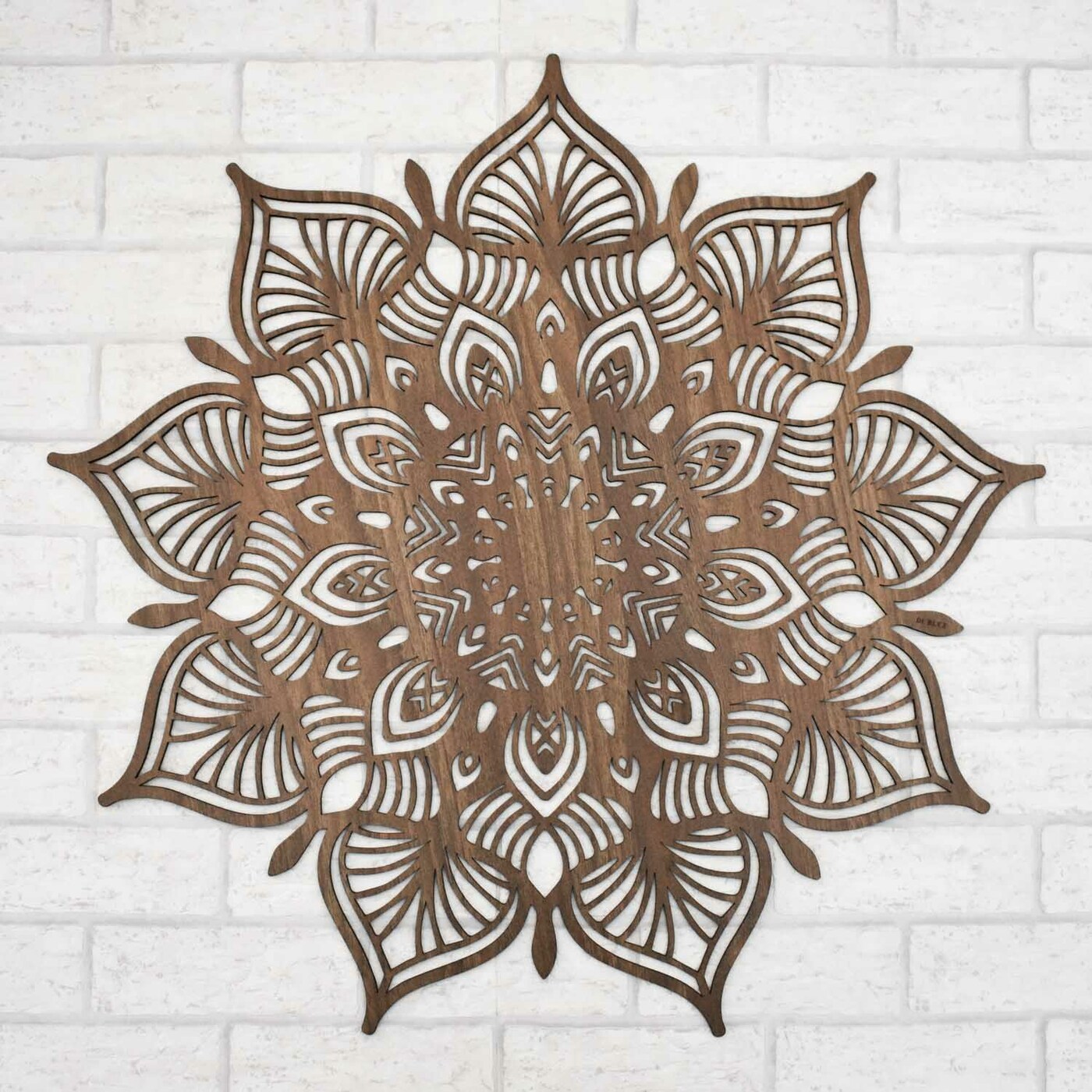 Extravagant Mandala on the Wall - 3D Picture | Walnut