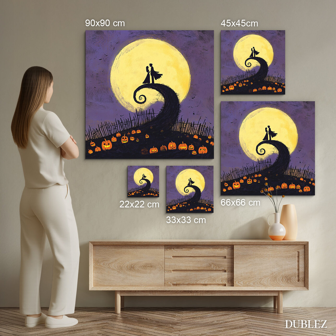 Colourful Wall Art - Love on Halloween
