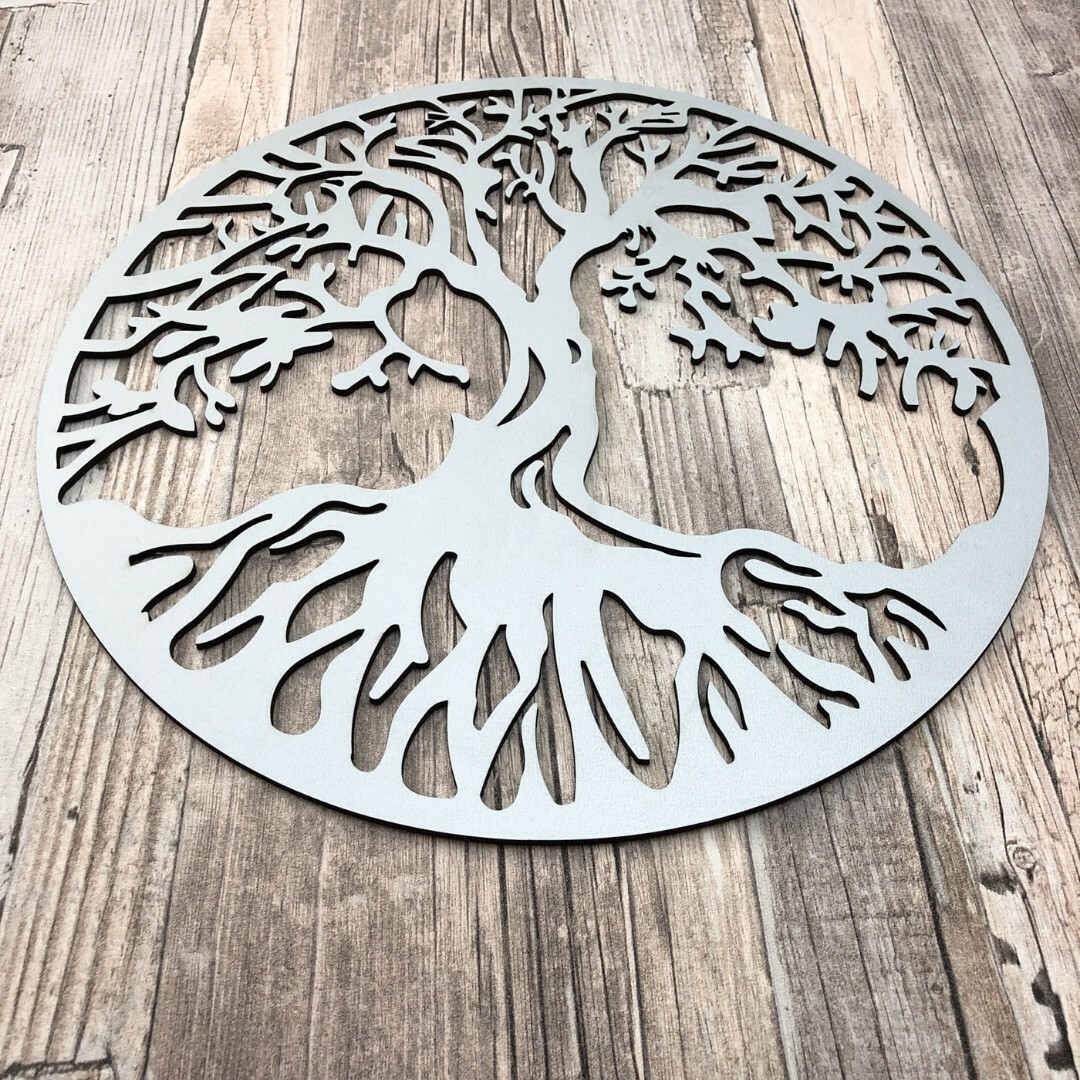 Wooden Picture Tree of Life - Chokmah | Silver
