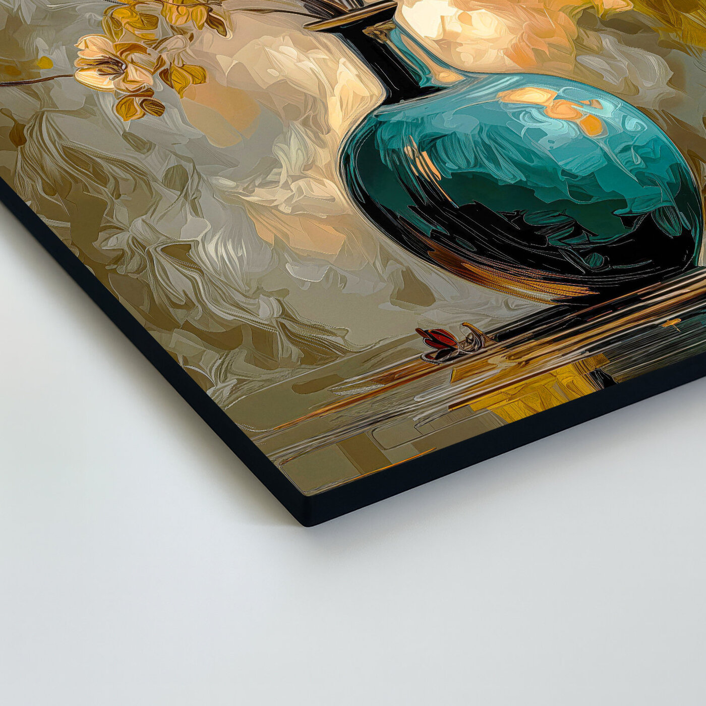 Umelecký obraz - Zlatisté kvety vo váze