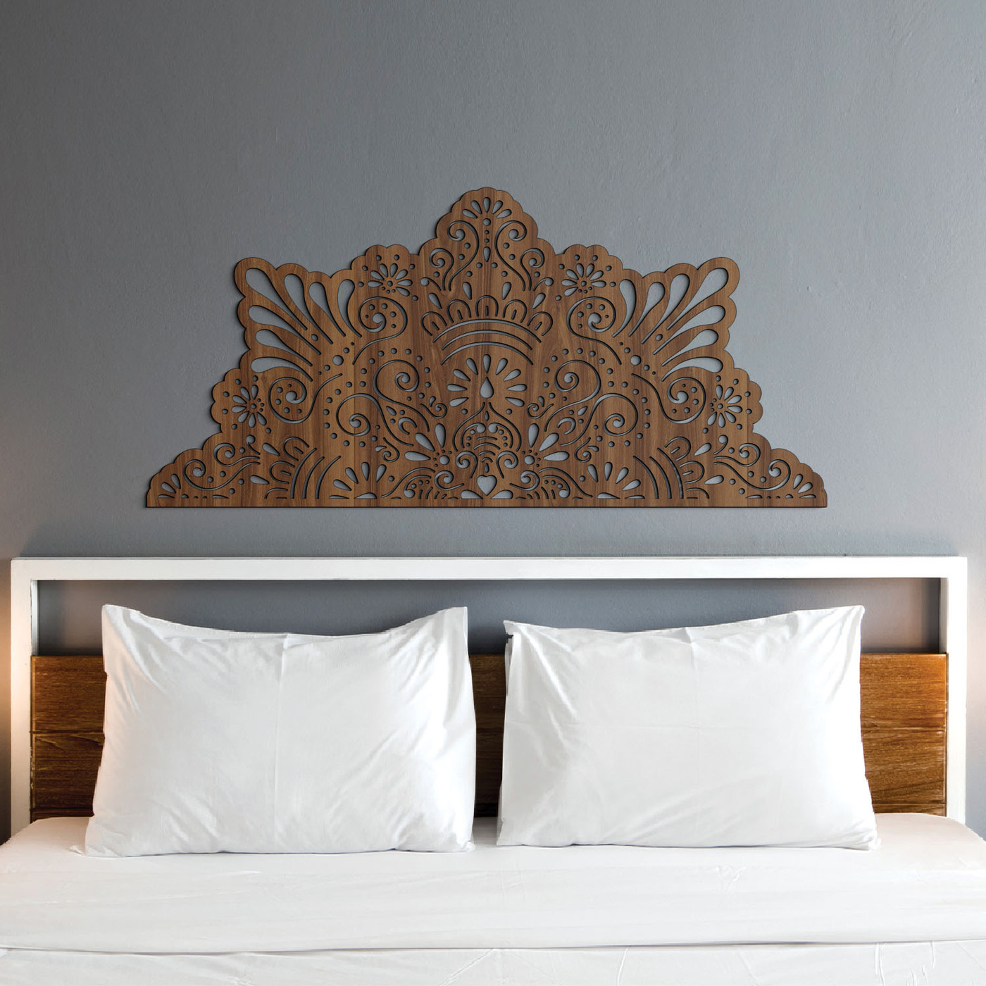 Poloviční mandala na stěnu - Koruna