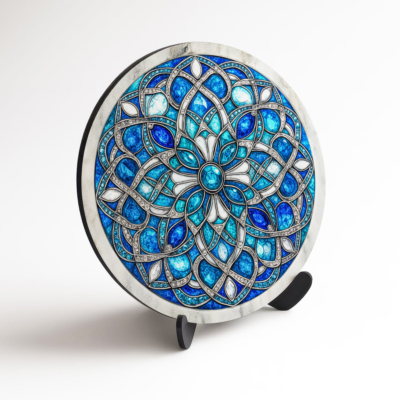 Drevený obraz mandala - Zirkón