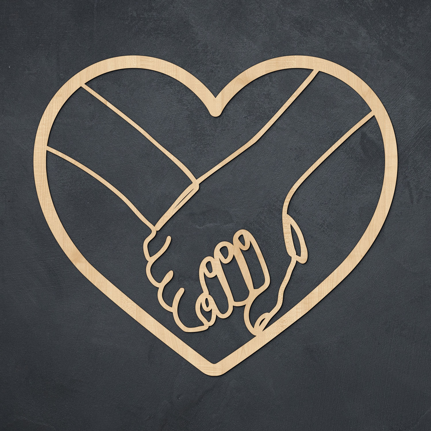 Minimalistický obraz do spálne - Láska v srdci | Javor