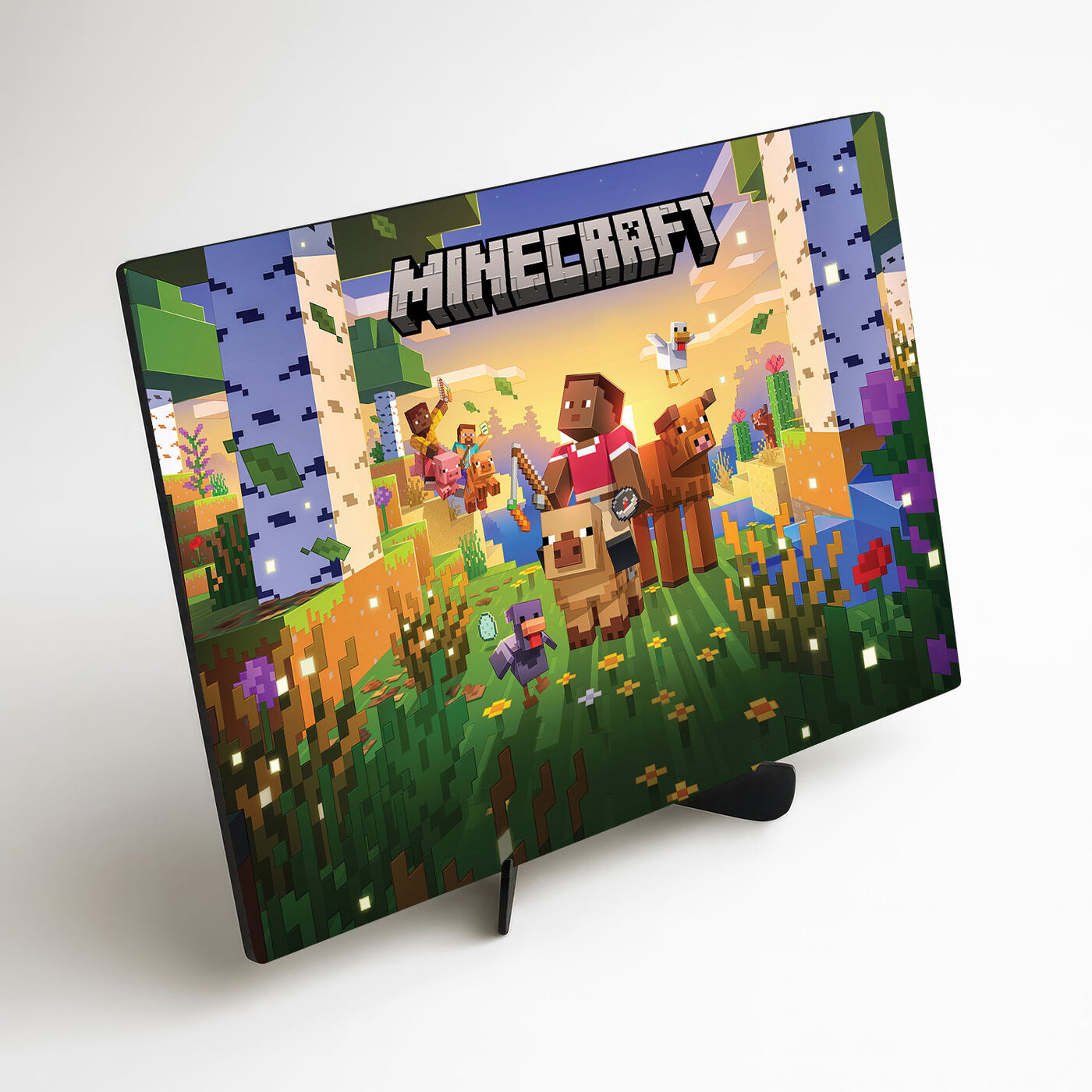 Dřevěný obraz pro hráče - Minecraft