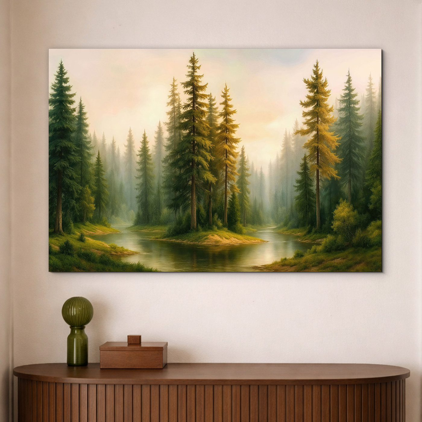Wooden wall art - Forest landscape