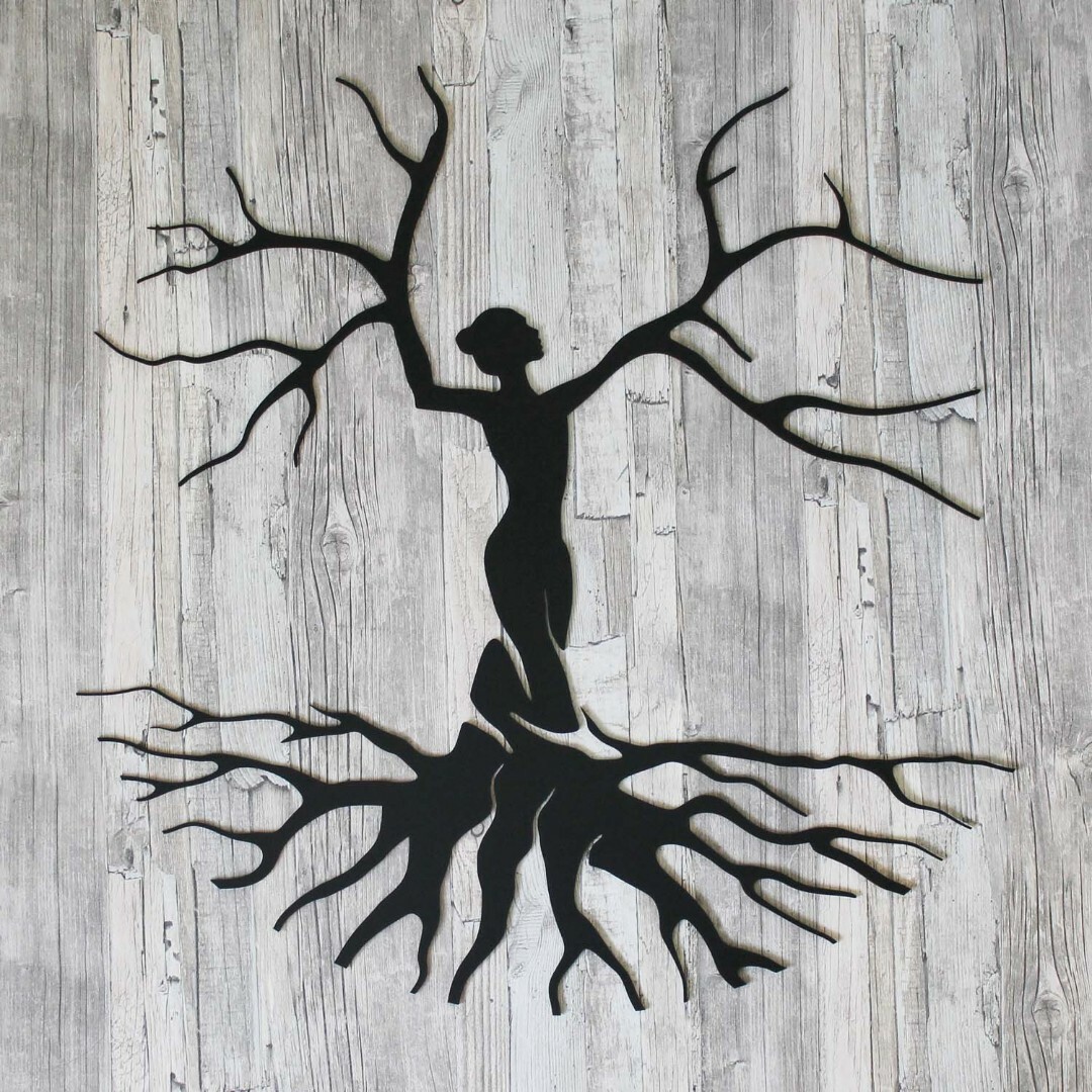 Kétrészes kép - DIVA életfa | Fekete