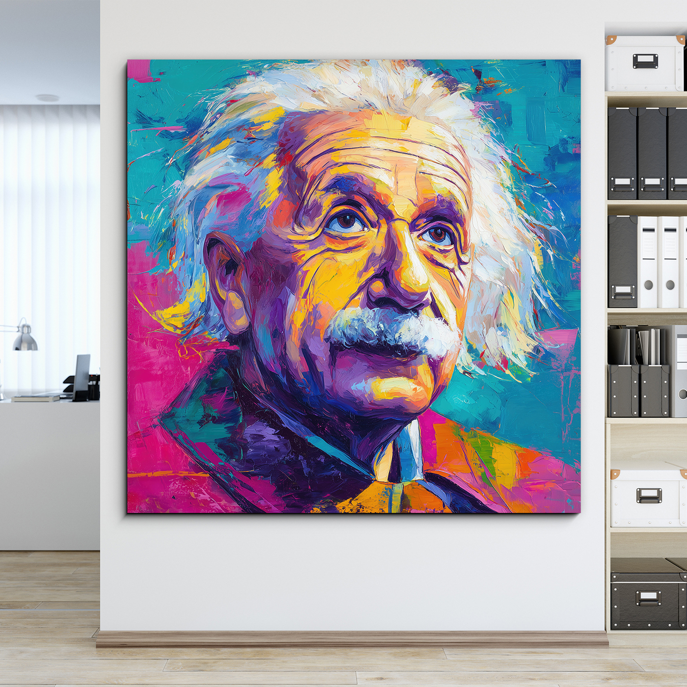 Pop art painting - Albert Einstein